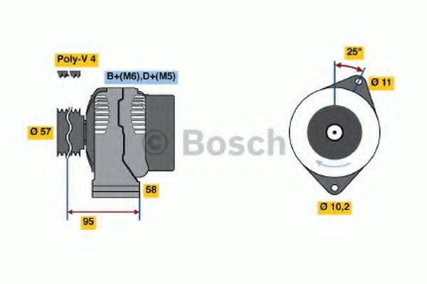 BOSCH 0986049111 Генератор