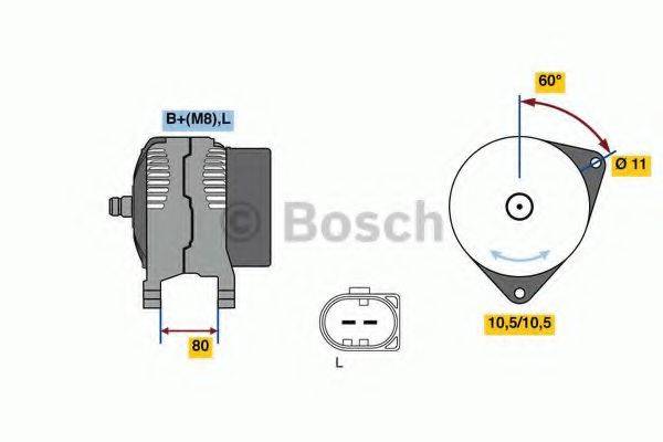 BOSCH 0986080060 Генератор