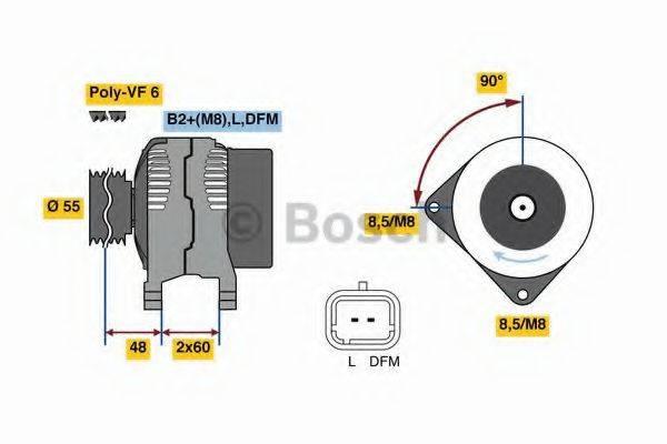 BOSCH 0986080400 Генератор