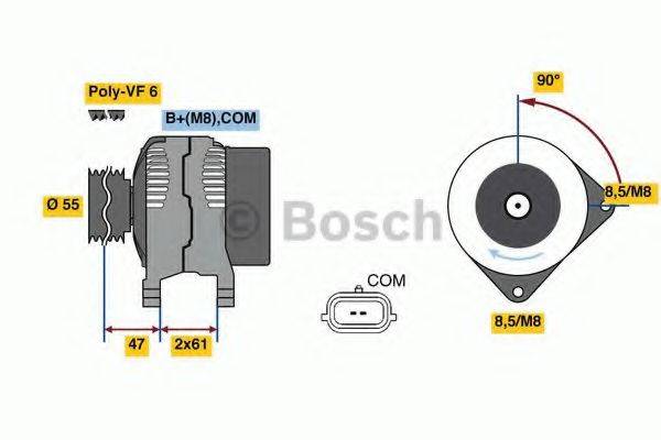 BOSCH 0986080710 Генератор