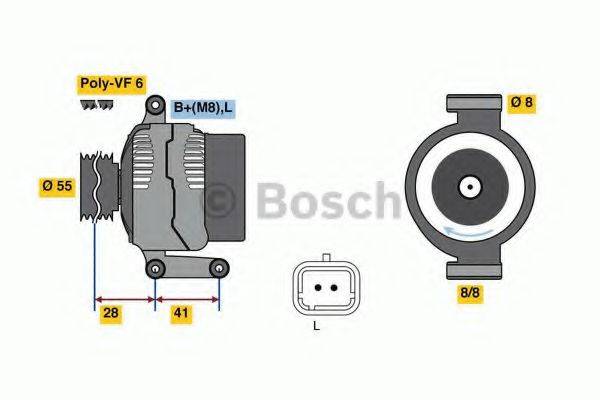 BOSCH 0986080930 Генератор