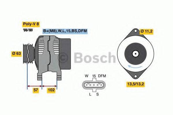 BOSCH 0986081010 Генератор