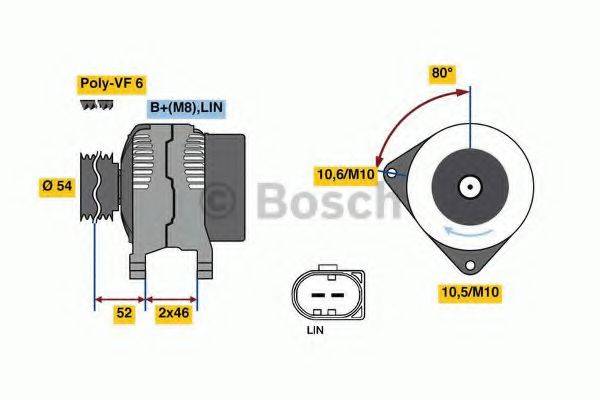 BOSCH 0986081190 Генератор