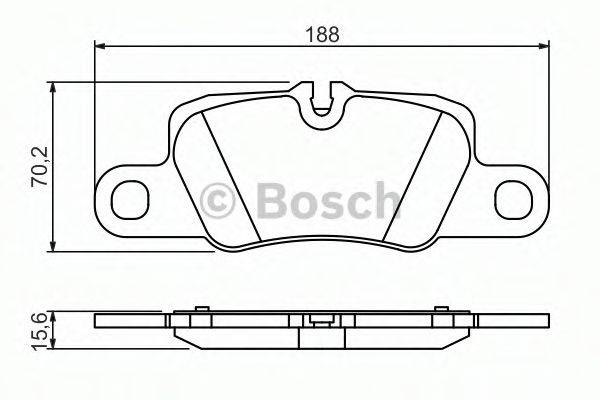 BOSCH 0986494431 Комплект гальмівних колодок, дискове гальмо