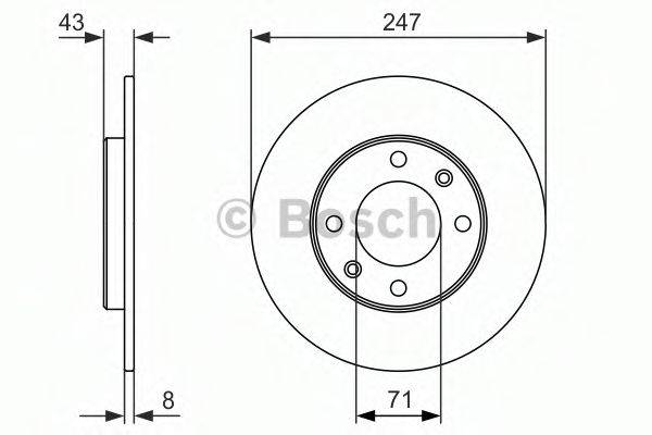 BOSCH 0986479870 гальмівний диск