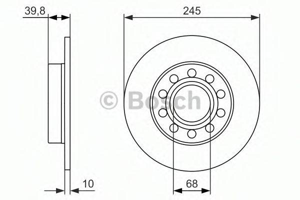 BOSCH 0986479925 гальмівний диск