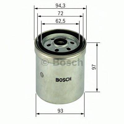 BOSCH 1457434452 Паливний фільтр