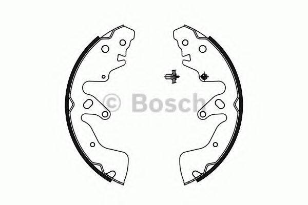 BOSCH 0986487756 Комплект гальмівних колодок