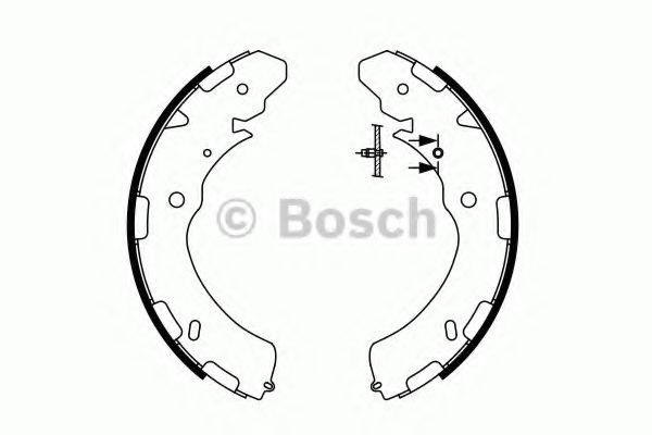 BOSCH 0986487758 Комплект гальмівних колодок