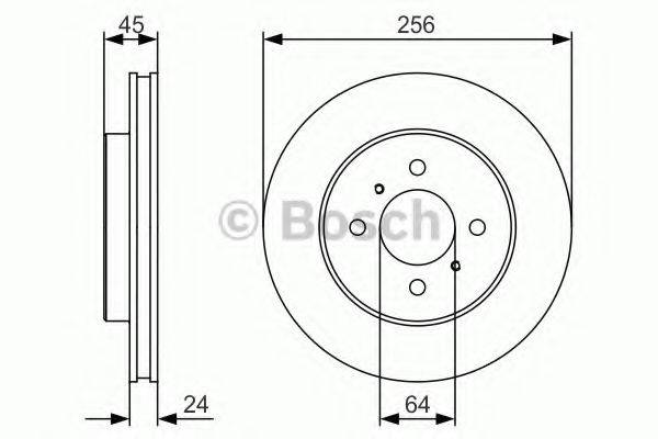 BOSCH 0986479R18 гальмівний диск