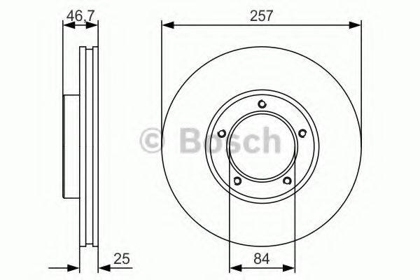 BOSCH 0986479R41 гальмівний диск