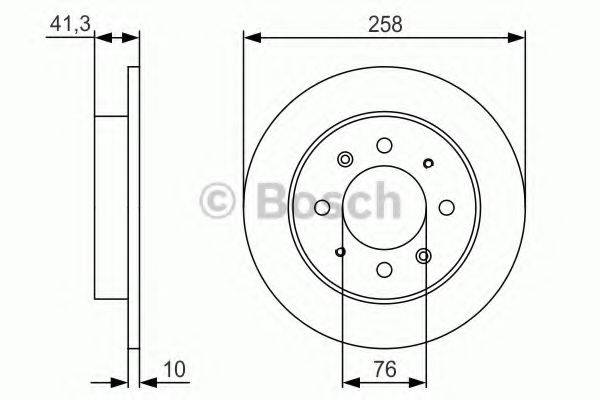 BOSCH 0986479S57 гальмівний диск