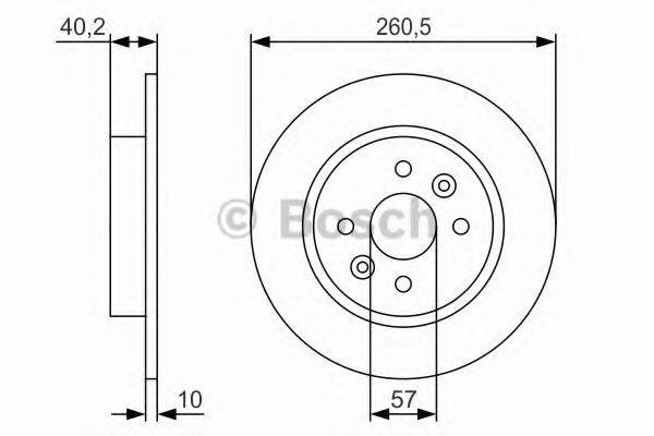 BOSCH 0986479S85 гальмівний диск