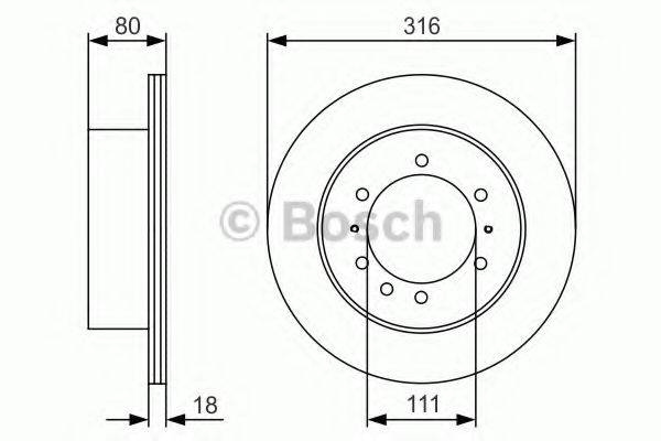 BOSCH 0986479S87 гальмівний диск