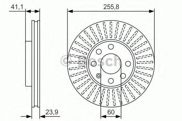 BOSCH 0986479R76 гальмівний диск