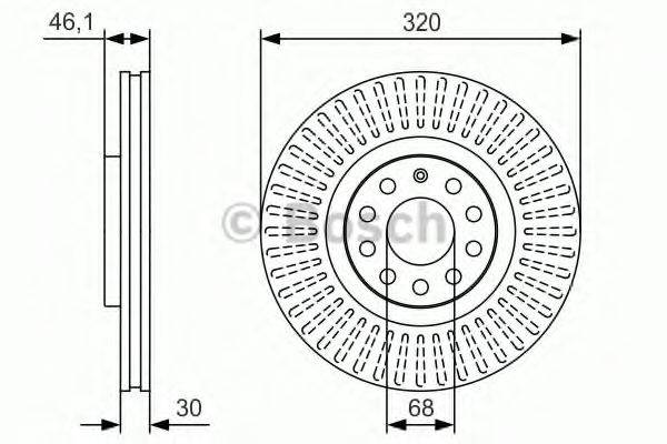 BOSCH 0986479S30 гальмівний диск