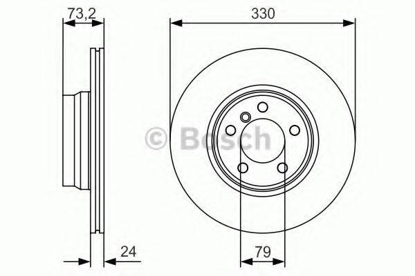 BOSCH 0986479A06 гальмівний диск