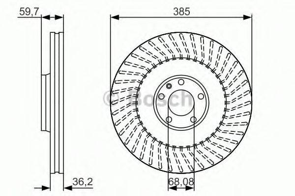 BOSCH 0986479A31 гальмівний диск