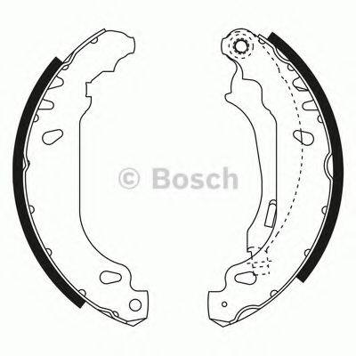 BOSCH 0204072597 Комплект гальмівних колодок