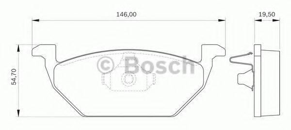 BOSCH 0986BB0139 Комплект гальмівних колодок, дискове гальмо