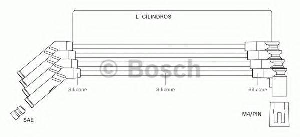 BOSCH F00099C076 Комплект дротів запалювання