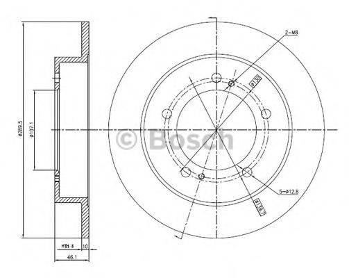 BOSCH 0986BB4310 гальмівний диск