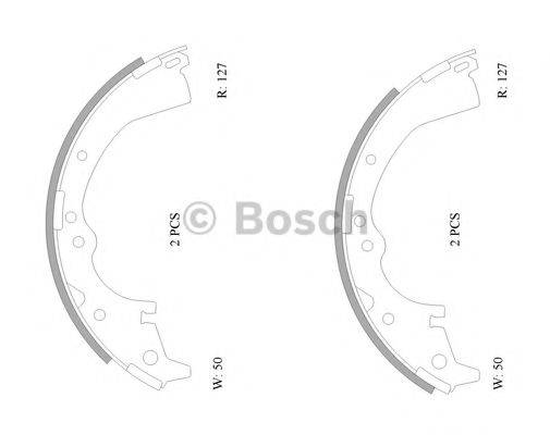 BOSCH 0986AB0068 Комплект гальмівних колодок