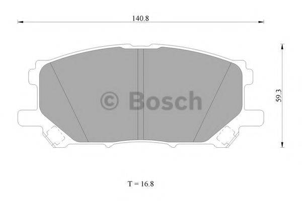 BOSCH 0986AB1413 Комплект гальмівних колодок, дискове гальмо