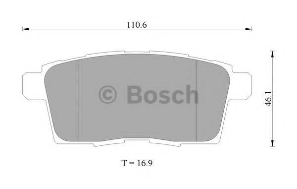 BOSCH 0986AB2272 Комплект гальмівних колодок, дискове гальмо