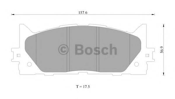 BOSCH 0986AB2299 Комплект гальмівних колодок, дискове гальмо