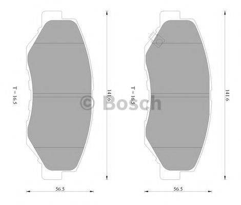 BOSCH 0986AB2385 Комплект гальмівних колодок, дискове гальмо