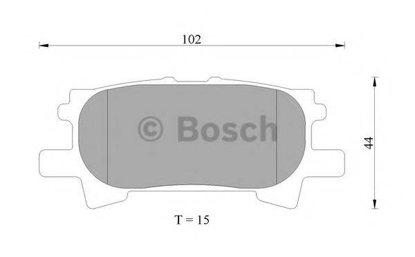 BOSCH 0986AB4575 Комплект гальмівних колодок, дискове гальмо