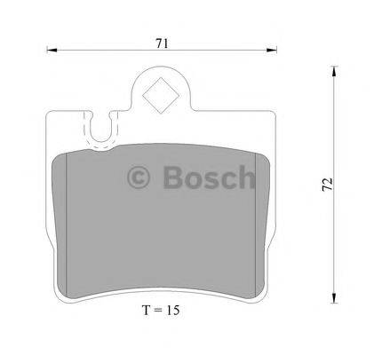 BOSCH 0986AB4984 Комплект гальмівних колодок, дискове гальмо