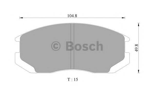 BOSCH 0986AB9101 Комплект гальмівних колодок, дискове гальмо