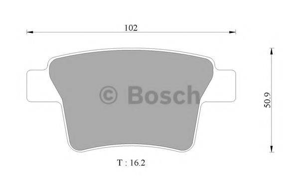 BOSCH 0986AB9355 Комплект гальмівних колодок, дискове гальмо