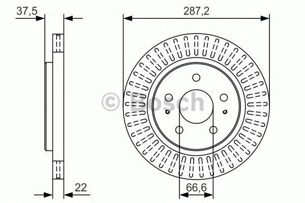 BOSCH 0986479T92 гальмівний диск