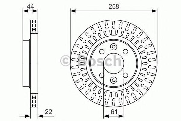 BOSCH 0986479U50 гальмівний диск