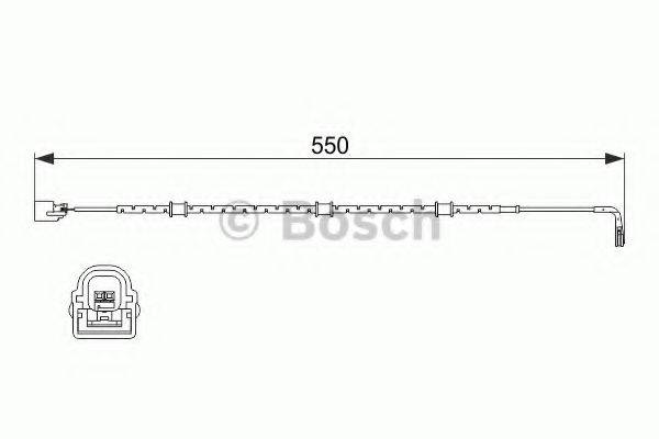 BOSCH 1987474514 Сигналізатор, знос гальмівних колодок