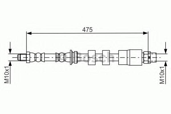BOSCH 1987481678 Гальмівний шланг