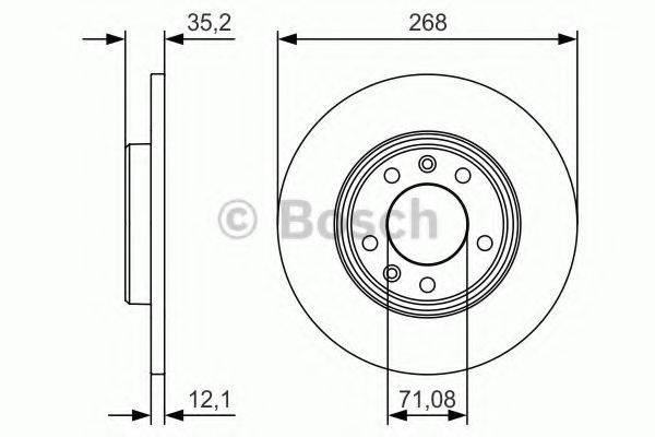 BOSCH 0986479C24 гальмівний диск