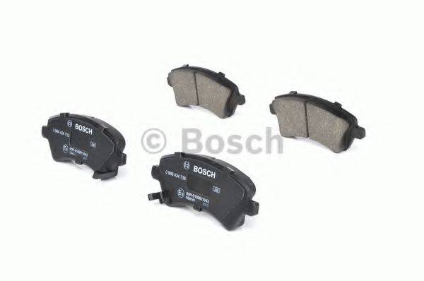 BOSCH 0986424735 Комплект гальмівних колодок, дискове гальмо