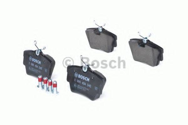 BOSCH 0986494040 Комплект гальмівних колодок, дискове гальмо