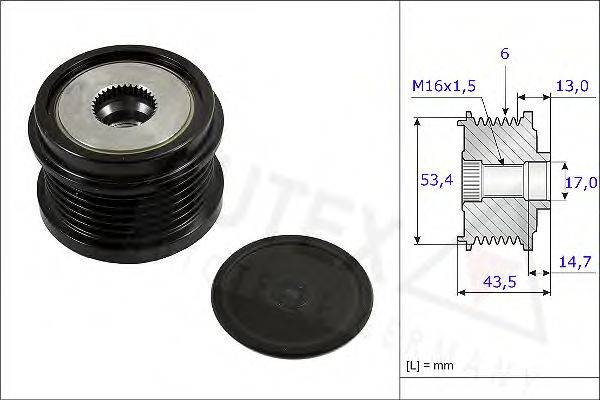 AUTEX 654810 Механізм вільного ходу генератора