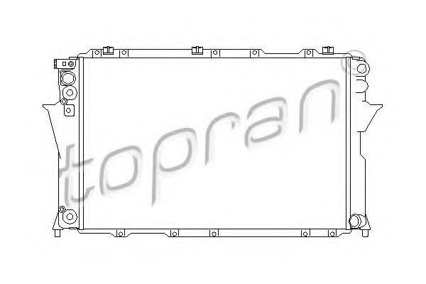 TOPRAN 105740 Радіатор, охолодження двигуна