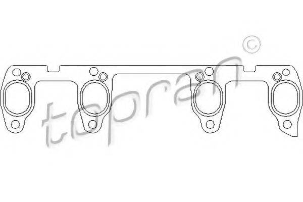 TOPRAN 100738 Прокладка, випускний колектор
