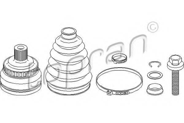 TOPRAN 109393 Шарнірний комплект, приводний вал