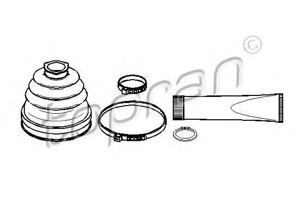 TOPRAN 111677 Комплект пильника, приводний вал