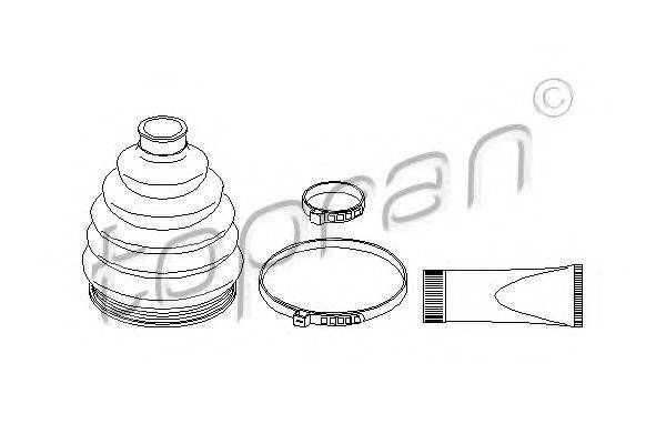 TOPRAN 110861 Комплект пильника, приводний вал