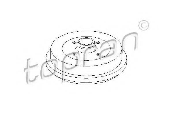 TOPRAN 103058 Гальмівний барабан