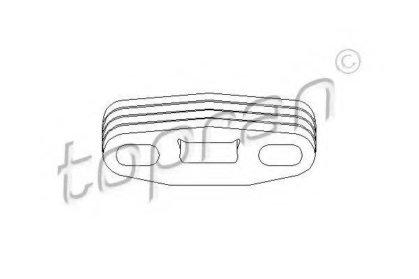 TOPRAN 201716 Кронштейн, глушник